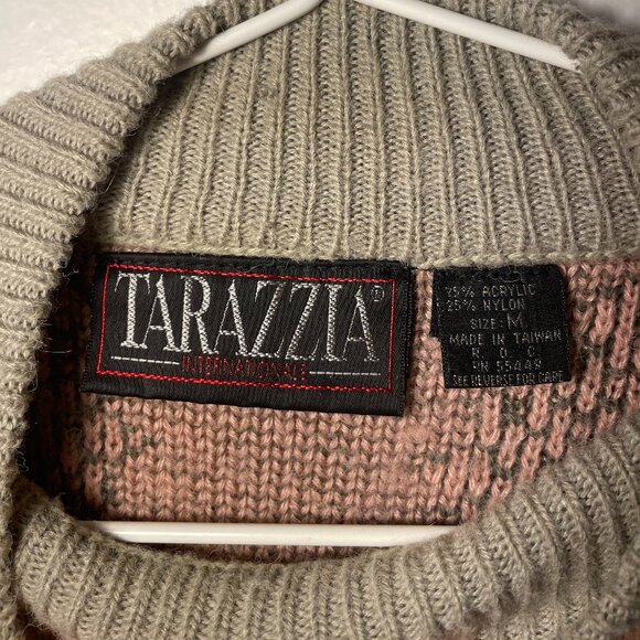 Vintage Tarazzia Acrylic Wool Blend Fair Isle Style Pullover Sweater - Picture 4 of 4